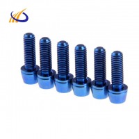 High precision grade 5 titanium screws m8 x 1.25 for motorcycle