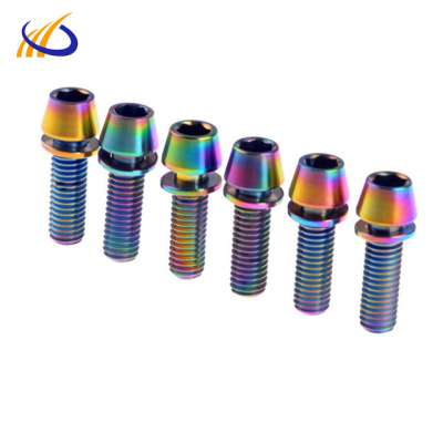 color Hexagon Socket Titanium Screw Bolt for motorcycle